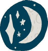 Night Stars Sticker by Erin Sullivan