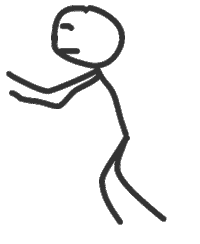 mediamodifier stickman strong move force Sticker