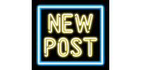 neon post Sticker