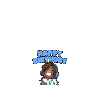 Happy Birthday Sticker by Afro Unicorn