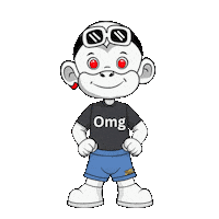 White Monkey Omg Sticker by Zhot