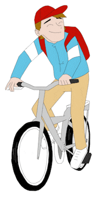 Bicycling Baby Boy Sticker by Rare Americans