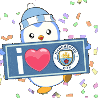 Manchester City Football Sticker by Pudgy Penguins