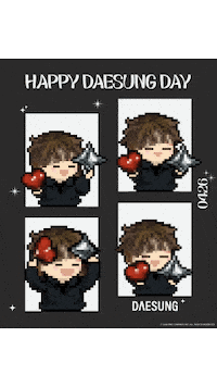 Happy Birthday Pixel Sticker