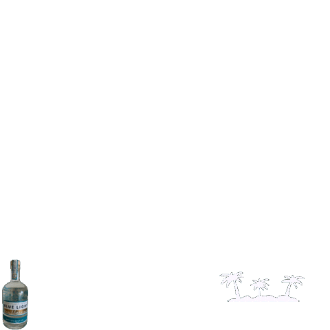 Blue Light Sticker by Blue Light Caribbean Gin