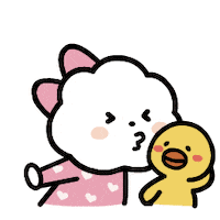 friends love Sticker by FLUFFY HOUSE