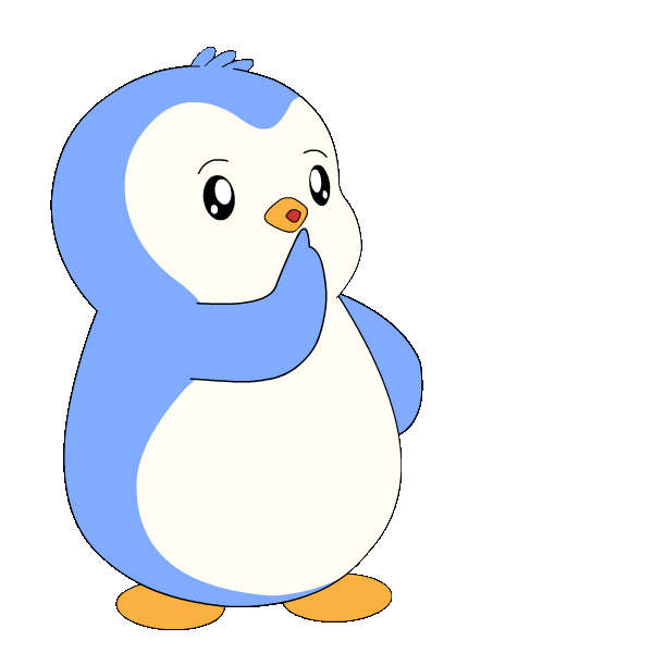 Penguin Shut Up Sticker by Pudgy Penguins