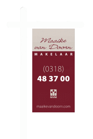 Te Koop Borden Sticker by Maaike van Doorn Makelaar
