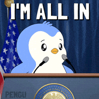 Im All In GIF by Pudgy Penguins