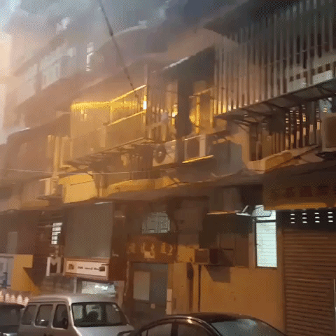Rain Lashes Macau as Typhoon Nida Approaches