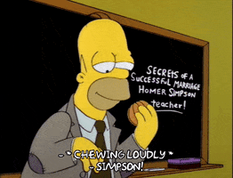 homer simpson eating GIF