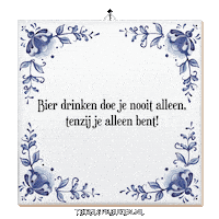 Humor Bier Sticker by Tegelspreuken.nl