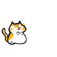 Surprise Thank You Sticker by Poku Meow Meow Meow