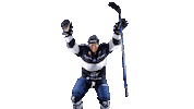 Hockey Celebrating Sticker by Les Ducs d'Angers