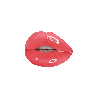 Pretty_little_skaters art pink lips teeth Sticker