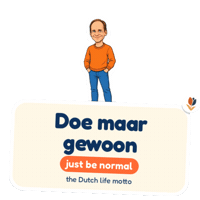dutchfluency netherlands nederlands dutch johan Sticker