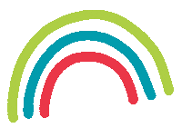 Fun Rainbow Sticker by Sheila Streetman