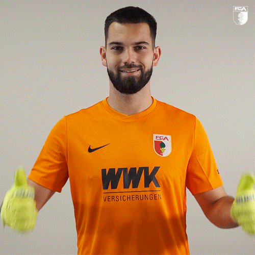Football Thumbs Up GIF by FC Augsburg 1907