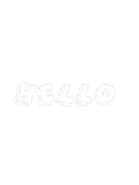 H27 Hello Sticker