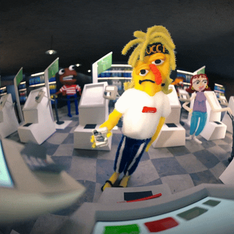 Animation Dont Hug Me Im Scared GIF by tokyomegaplex