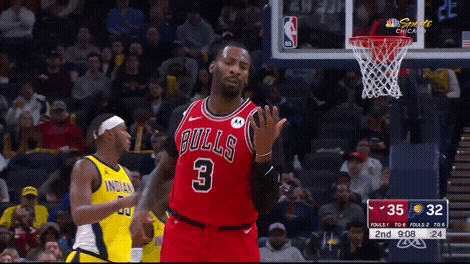 Andre Drummond Sport GIF by Chicago Bulls