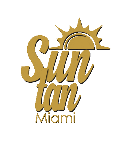 suntanmiami miami spray tanning spray tan Sticker