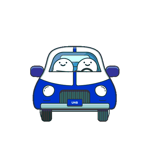 Unb Waze Carpool Sticker by Vai de Carona