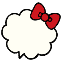 Sanrio hello kawaii kitty message Sticker