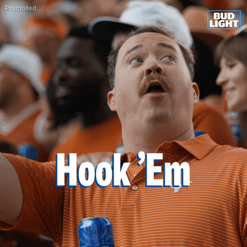 Texas Hook Em GIF by Bud Light