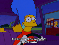 marge simpson car GIF