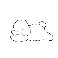 tepeso_ dog white かわいい 犬 Sticker
