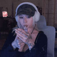 Cute Girl Smoking GIF