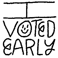 Vote Early Election 2020 Sticker by Art of Voting Early