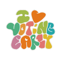 Vote Early Election 2020 Sticker by Mike Perry Studio