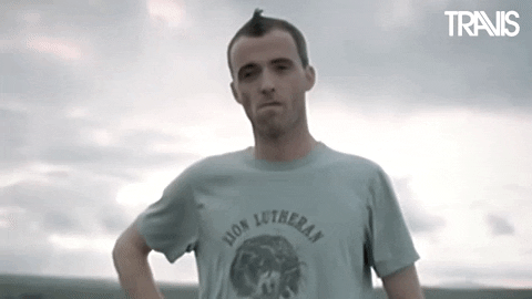 Fran Healy Reaction GIF by Travis