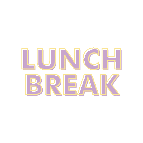 seeyustudios giphygifmaker lunch break lunch time Sticker