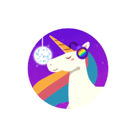 rainbow gif artist Sticker by alearause