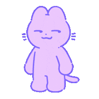 purple_cat_0819 cat rainbow 貓咪 ㄆ波 Sticker