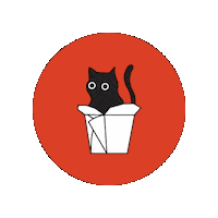 catniptakeout cats kitty playful kittens Sticker