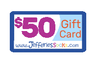 Gift Card Sticker by Jefferies Socks