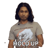 Stop Right There Hold On Sticker by Ashwin Gane