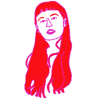 Art Girl Sticker