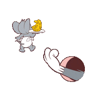 Cheese Tomcat Sticker by Tom & Jerry