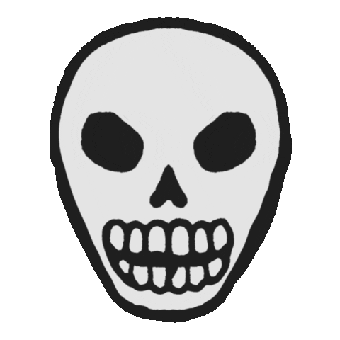 Halloween Skull Sticker