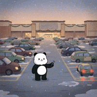 Merry Christmas Snow GIF by Kanpai Pandas