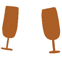 New Year Champagne Sticker