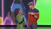 liza koshy jason sudekis GIF by Kids' Choice Awards 2019