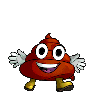 Hugo_FM hello hi wave poop Sticker