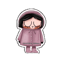 Hoorydraw كيوت حوري درو hoory draw hoory Sticker