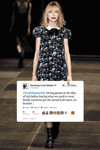 fall 2013 courtney love GIF by fashgif
